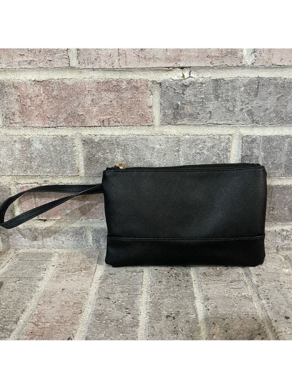 Elegant Black Wristlet Clutch
